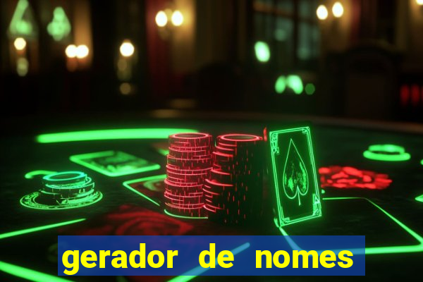 gerador de nomes para jogos